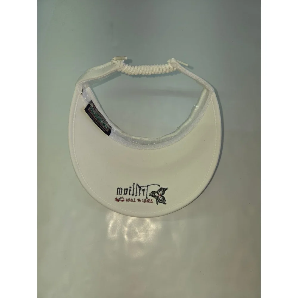 Ahead Lites Visor‎ Womens OS White Trillium Links & Lake Club No Headache Golf